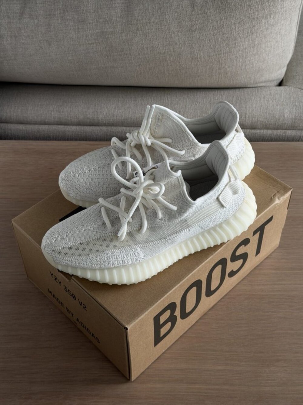 adidas Yeezy Boost 350 V2 Bone HQ6316 NWT Box W 7.5 / M 6.5